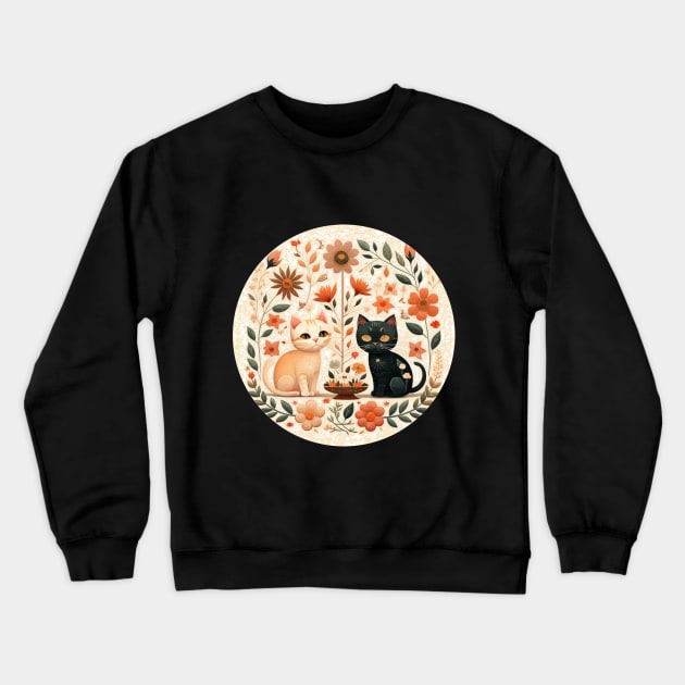 Bumped cats Crewneck Sweatshirt by Virshan